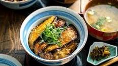 Soy-Glazed Eggplant Donburi