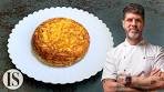 Spanish Omelette in a 2 Michelin star Spanish Restaurant with ...