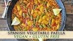 Spanish Vegetable Paella with Roasted Peppers & Asparagus