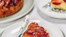 Spiced Plum Upside Down Cake