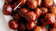 Spicy Barbecue Grape Jelly Meatballs