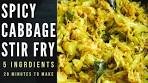 spicy cabbage stir fry