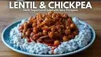 Spicy CHICKPEA & LENTILS with Garlic Yogurt - Easy High ...