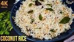 Spicy Coconut Rice- Popular South Indian Food (Thengai ...