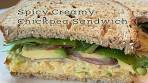 Spicy Creamy Chickpea Sandwich