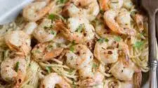 Spicy Garlic Shrimp Spaghetti