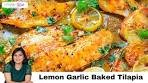 Spicy Lemon Garlic Baked Tilapia Recipe