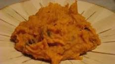 Spicy Mashed Sweet Potatoes With Raisins