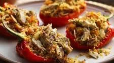 Spicy Moroccan Mackerel Stuffed Pepper
