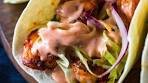 Spicy Shrimp Tacos with Creamy Sriracha Sauce & Cilantro ...