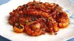 Spicy stir-fried octopus (Nakji-bokkeum: 낙지볶음)