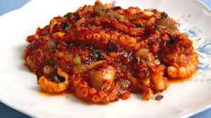 Spicy stir-fried octopus (Nakji-bokkeum)