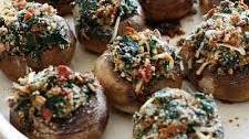 Spinach and Bacon Stuffed Mushrooms