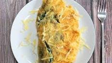 Spinach and cheese omelette