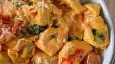 Spinach and Ricotta Tortellini with Creamy Tomato Sauce