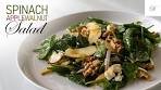 Spinach Apple Walnut salad | Healthy Salad Recipe | Droolsss