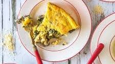 Spinach, Artichoke, Broccoli, and Mushroom Frittata