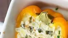 Spinach Artichoke Stuffed Peppers