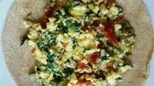 Spinach Feta Egg Wrap