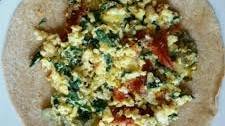 Spinach Feta Egg Wrap