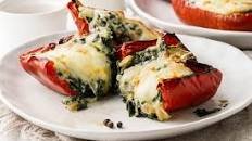 Spinach Feta Stuffed Peppers