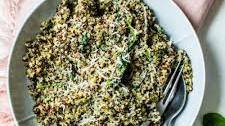 Spinach Pesto Quinoa Bowl