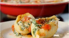 Spinach, Ricotta and Feta Stuffed Shells