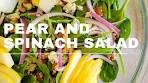 SPINACH SALAD WITH PEARS, WALNUTS AND BLUE ...