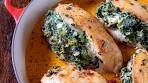 Spinach Stuffed Chicken Breasts with Creamy Sun Dried ...