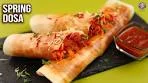 Spring Dosa Recipe | How To Make Schezwan Spring Dosa ...