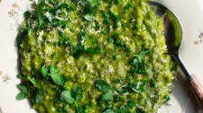 Spring Pea Risotto with Parmesan & Basil