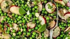 Spring Peas with Radish and Mint
