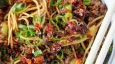 Sticky Beef Noodles