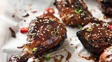 Sticky Chicken Drumsticks in Chinese Plum Sauce