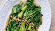 Stir Fried Bok Choy with Peanut Sauce