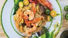 Stir-Fried Rice Noodles with Shrimp and Adobo (Pansit Bihon Guisado)