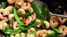 Stir-Fried Shrimp With Snow Peas and Ginger