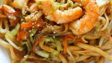 Stir-Fried Udon with Shrimp