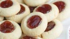 Strawberry Jam Thumbprint Cookies