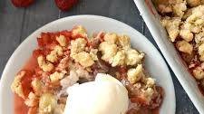 Strawberry, Rhubarb and Gooseberry Crumble