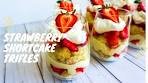 Strawberry Shortcake Trifles