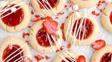 Strawberry Thumbprint Cookies