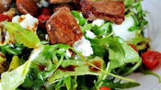 Strip Steak Salad with Honey-Soy Pan Sauce