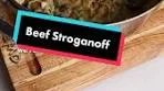 Stroganoff is such a funny word 😭 Ingredients: 1 NY Strip ...