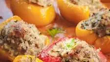 Stuffed Bell Peppers with Smoky Paprika Sauce