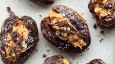 Stuffed dates with peanut butter