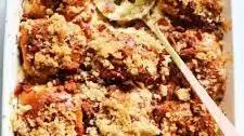 Stuffed Hawaiian Roll French Toast Bake with Bacon & Brown Sugar