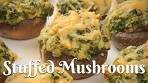 STUFFED MUSHROOMS WITH SPINACH & CHEESE ...