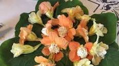 Stuffed Nasturtium Flowers