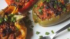 Stuffed Peppers Recipe - Paneer Stuffed Capsicum Recipe